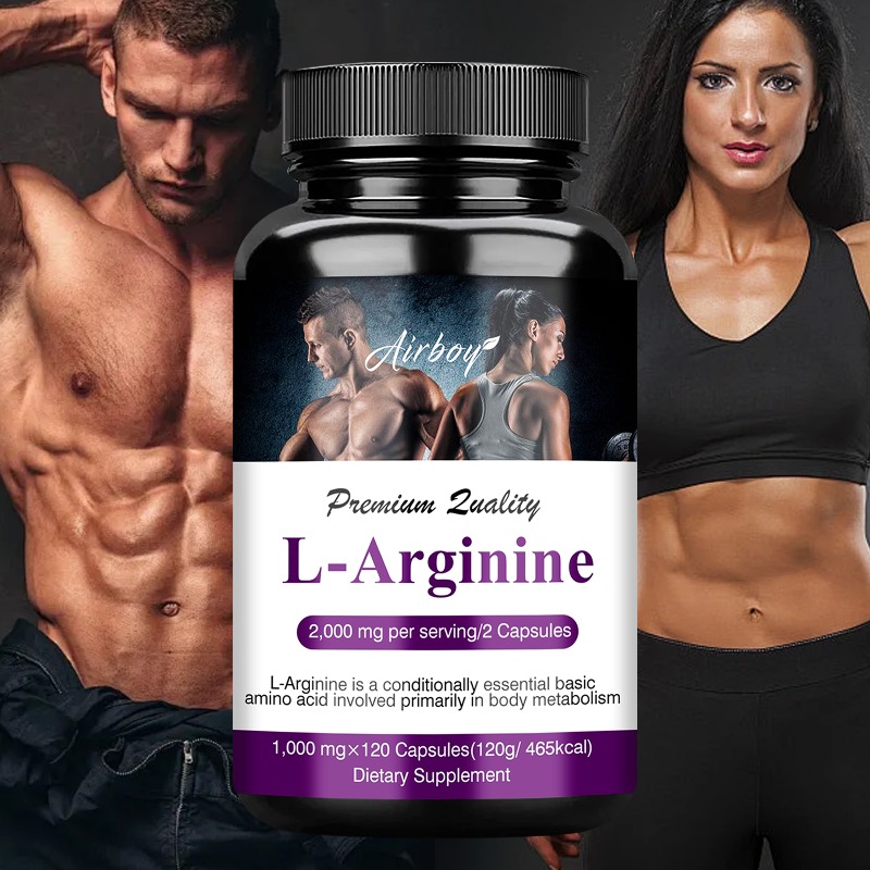 Pre Workout Supplement - L-Arginine Capsules - Supports Blood Circulation,