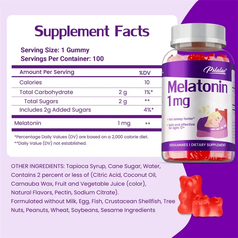 Melatonin Gummies 1mg - Helps  - огляд і ціна Melatonin Sleep Gummy