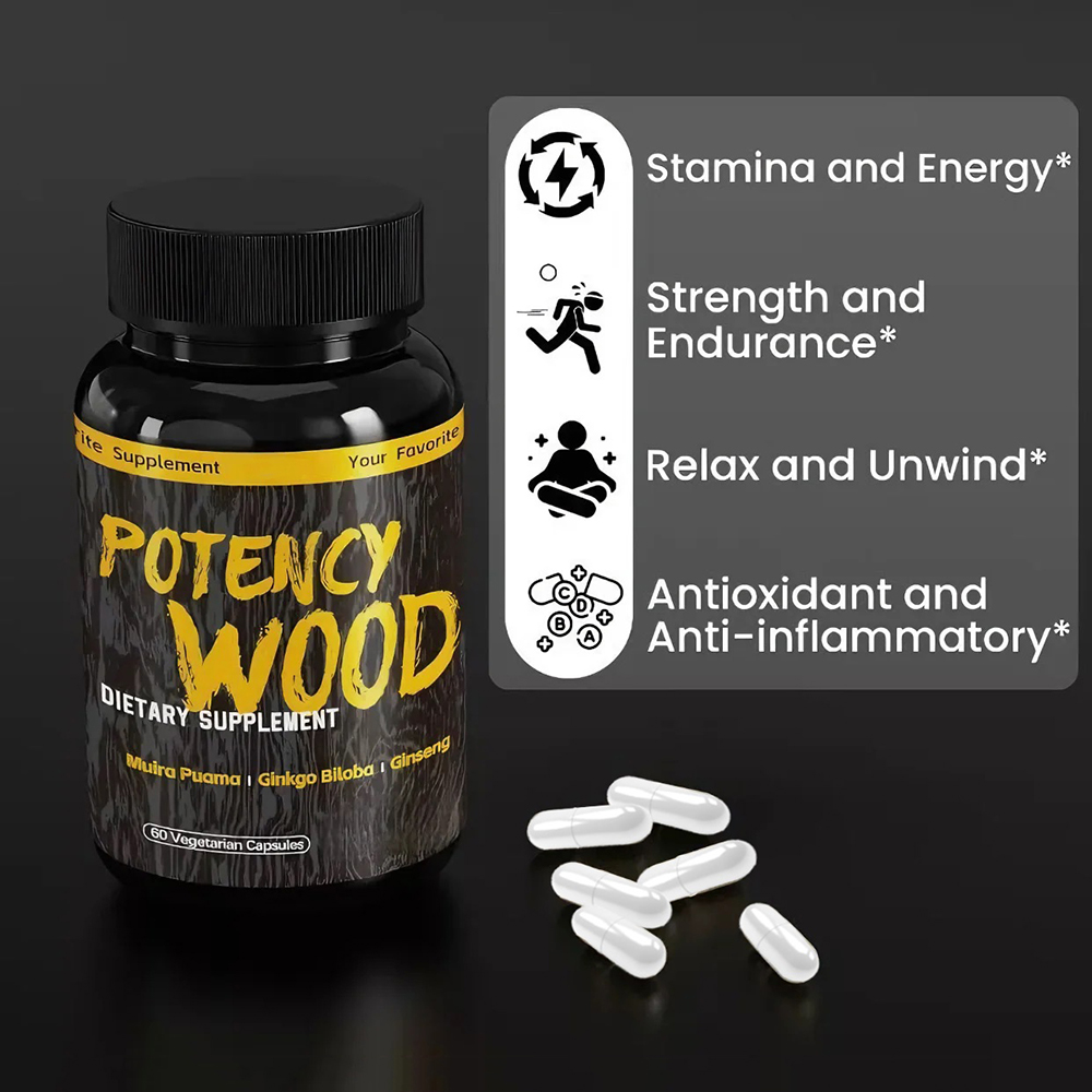 Potency Wood Herbal Supplement - огляд і ціна Pre Workout Supplement