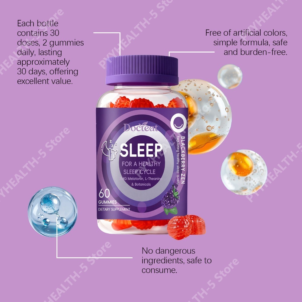 Docteat Sleep Gummies 3mg Mela - огляд і ціна Melatonin Sleep Gummy