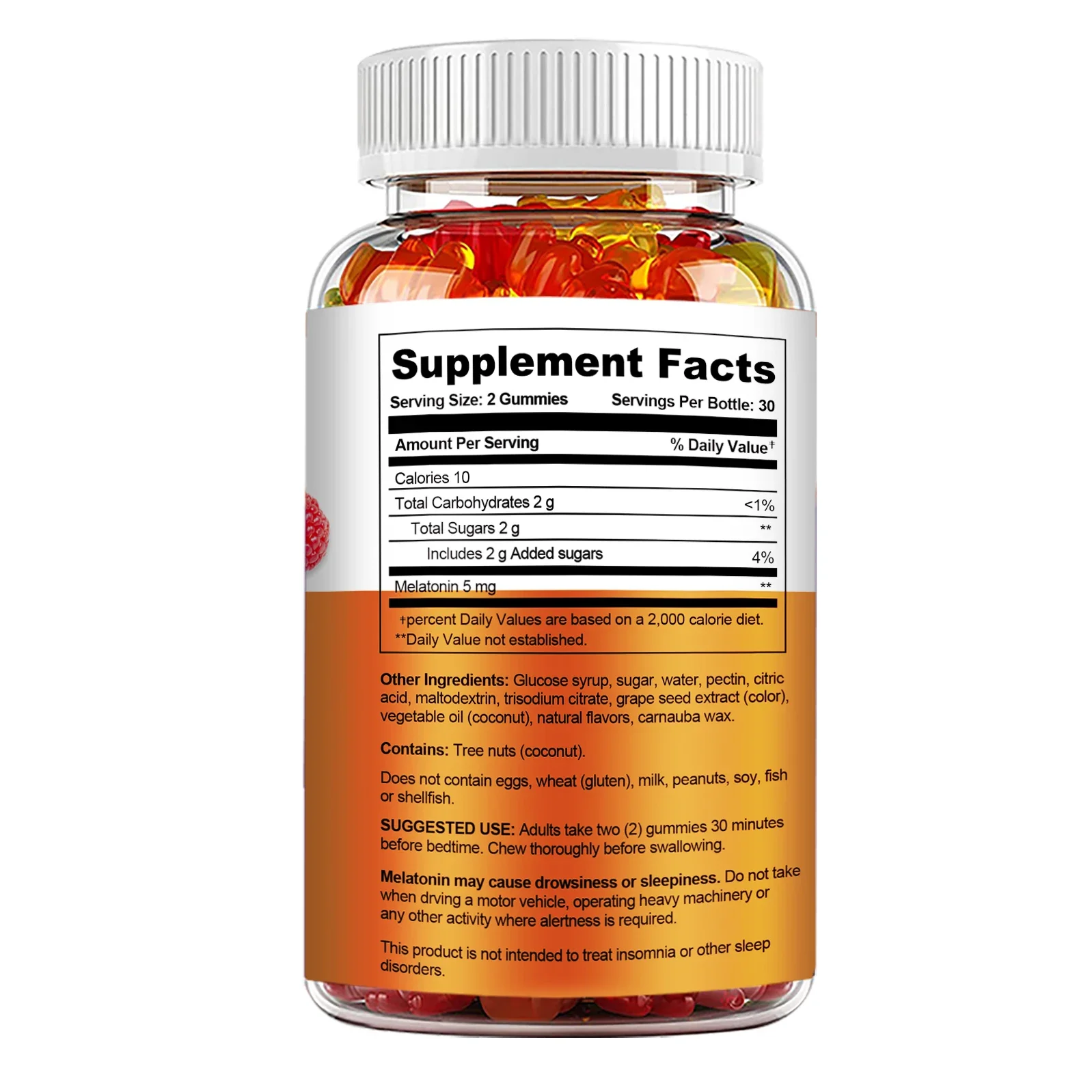 5mg Melatonin Gummies for Adul - огляд і ціна Melatonin Sleep Gummy