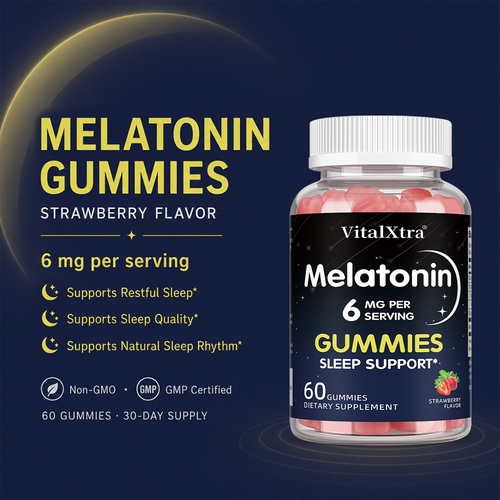 Melatonin Gummies 6mg, Natural - огляд і ціна Melatonin Sleep Gummy