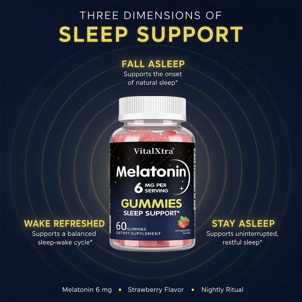Melatonin Gummies 6mg, Natural - огляд і ціна Melatonin Sleep Gummy