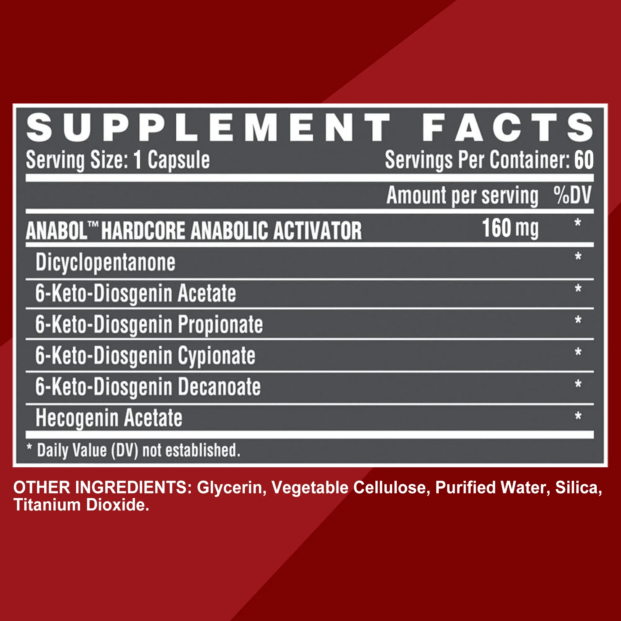 Anabol Hardcore Supplement - M - огляд і ціна Pre Workout Supplement