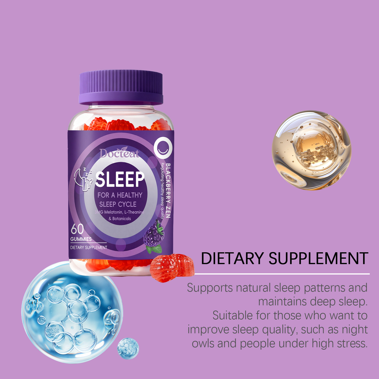 Sleep Gummies With Melatonin + - огляд і ціна Melatonin Sleep Gummy