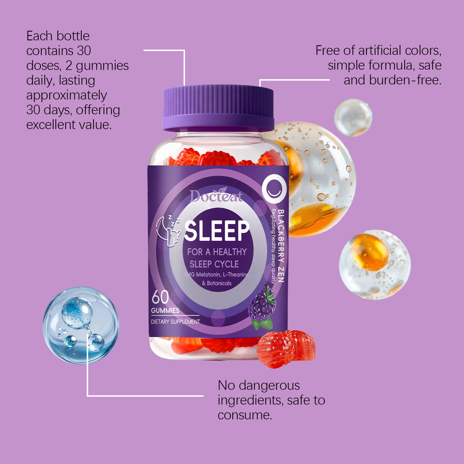 Sleep Gummies With Melatonin + - огляд і ціна Melatonin Sleep Gummy
