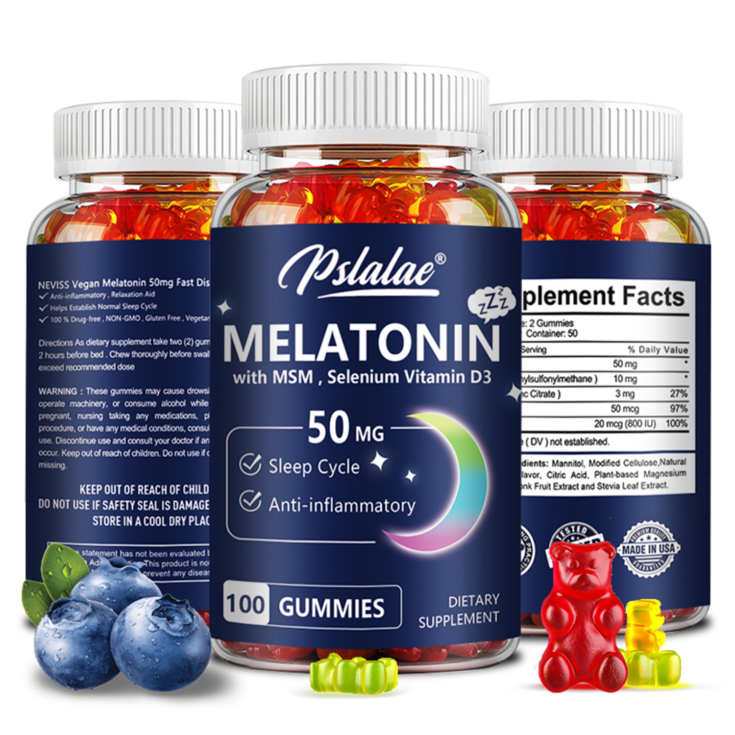 Melatonin Gummies 50mg - Sleep - огляд і ціна Melatonin Sleep Gummy