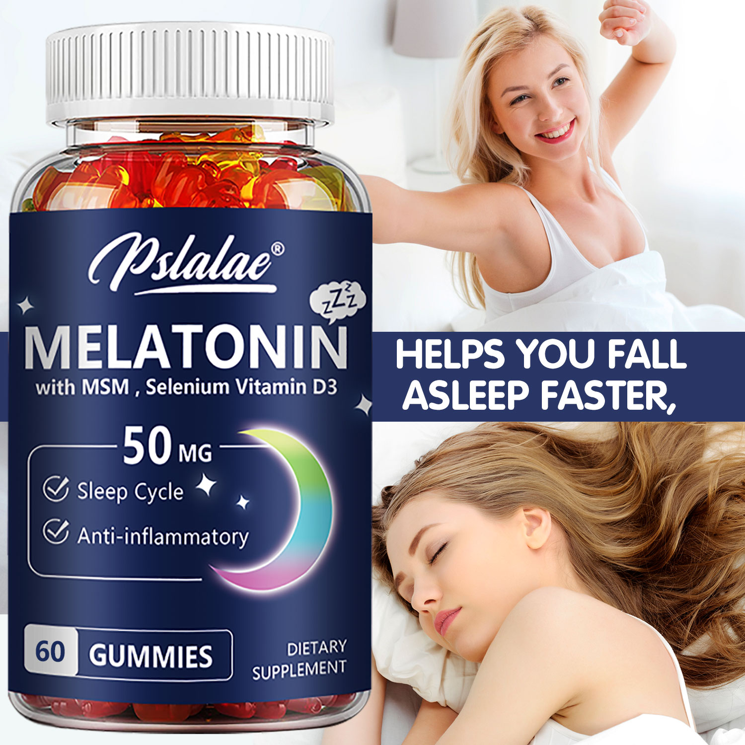 Melatonin Gummies 50mg - Anxie - огляд і ціна Melatonin Sleep Gummy